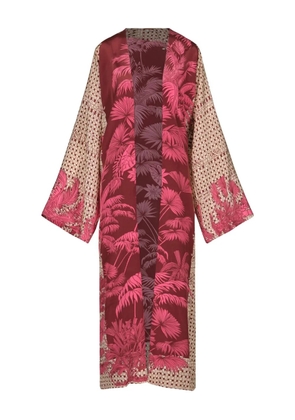 Johanna Ortiz Tropical Romance palm print beachwear - Red