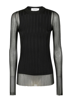 Sportmax pleated long-sleeve top - Black