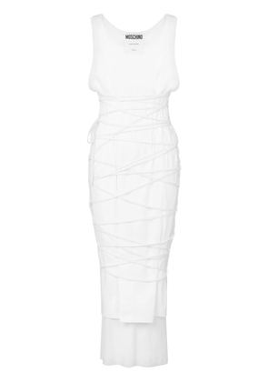 Moschino tied midi dress - White