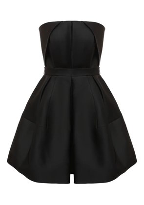 Dice Kayek strapless pleated mini dress - Black