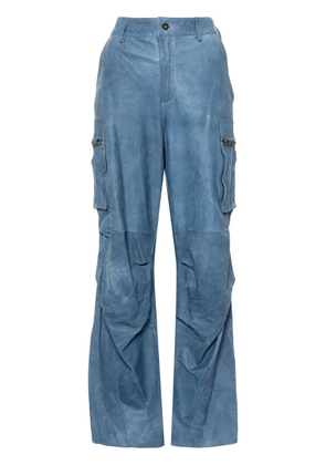 Salvatore Santoro straight-leg cargo pants - Blue