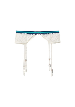 Fleur Du Mal Match Point garter - White