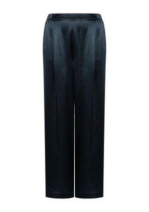 Carine Gilson wide-leg silk pyjama trousers - Blue