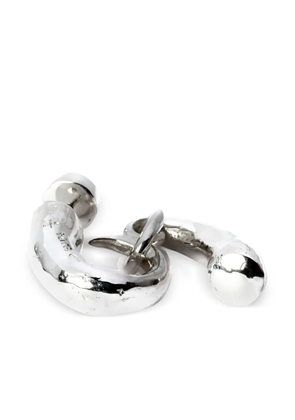 Parts of Four Little Horn-pendant drop earring - Silver