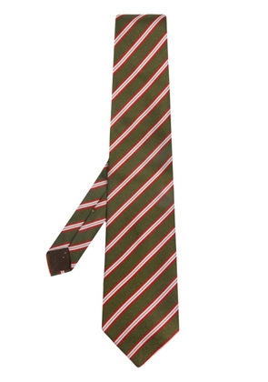 Valentino Garavani Pre-Owned 1990s striped silk tie - Green