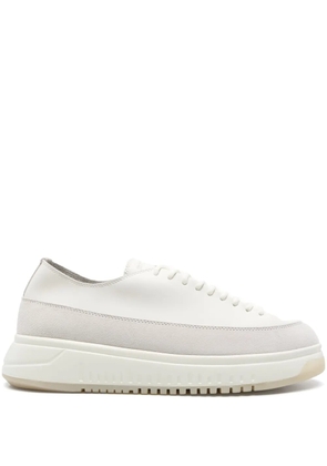 Emporio Armani panelled sneakers - White
