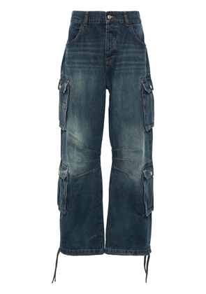 MISBHV Dirt Bath wide-leg cargo jeans - Blue