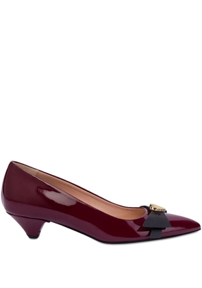 Love Moschino leather pumps - Red