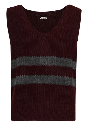 BODE striped vest - Red