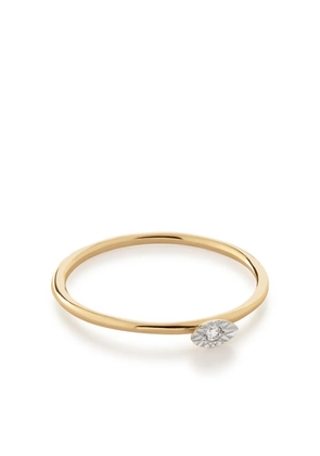 Monica Vinader 14kt yellow gold diamond ring