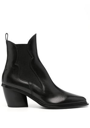 Sartore Western-style leather boots - Black