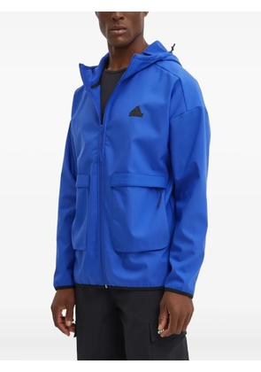 adidas long-sleeve zip-up hoodie - Blue