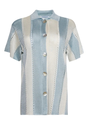 Calle Del Mar Cabana striped short-sleeve shirt - Blue