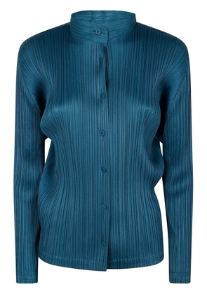 Pleats Please Issey Miyake pleated blouse - Blue