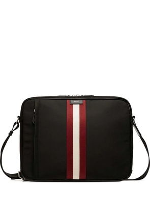 Bally stripe-detailing briefcase - Black
