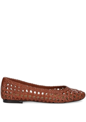 BILLI BI woven leather ballet flats - Brown