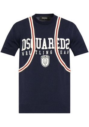 DSQUARED2 logo-print T-shirt - Blue