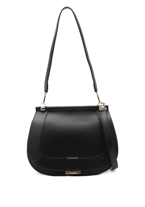 cromia half-moon leather satchel - Black