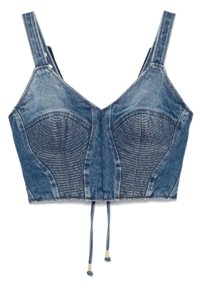 Murmur denim corset top - Blue