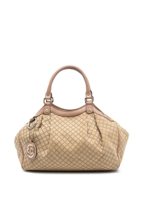 Gucci Pre-Owned 2016-2025 Medium Diamante Canvas Sukey tote bag - Brown