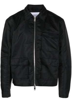 Han Kjøbenhavn zip-up collared shirt jacket - Black