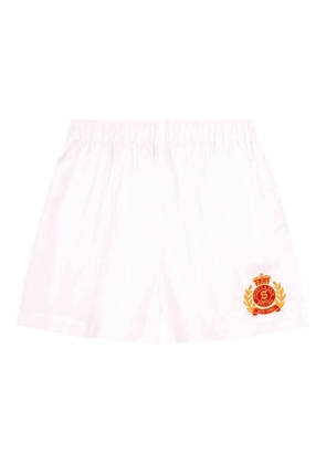 Sporty & Rich logo-embroidered shorts - White