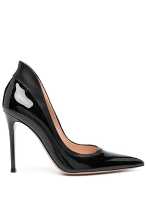 Gianvito Rossi Tuxedo 100mm leather pumps - Black