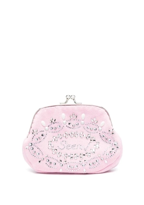 Seen Users crystal-embellished twist-lock wallet - Pink