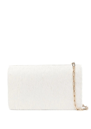 Calcaterra shearling shoulder bag - White