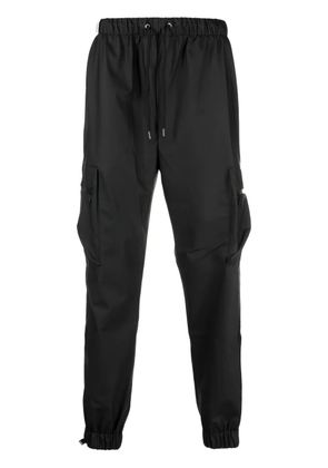 Rains drawstring-waistband tapered cargo trousers - Black