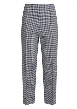 Marni gingham-patterned trousers - Black