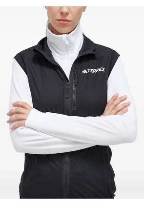 adidas zip-fastening hooded vest - Black