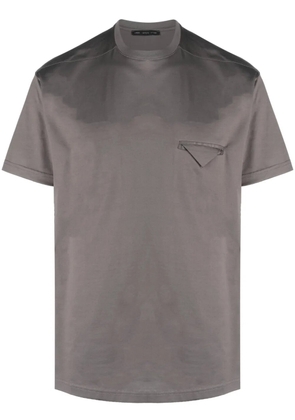Low Brand slub-texture short-sleeved T-shirt - Grey