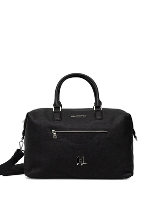 Karl Lagerfeld zip logo holdall - Black
