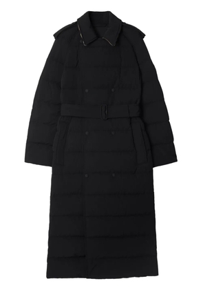 Burberry Shield-appliquéd puffer coat - Black