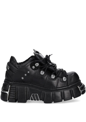 NEW ROCK M-120N-C26 lace-up platform trainers - Black