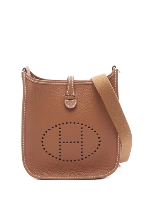 Hermès Pre-Owned 2025 Evelyn TPM perforated leather shoulder bag - Brown