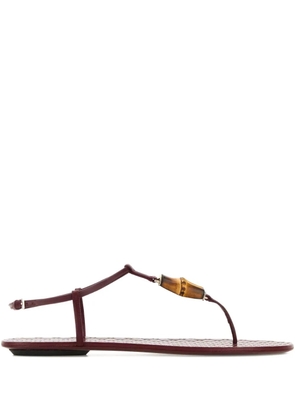 Gucci bamboo-detail sandals - Red