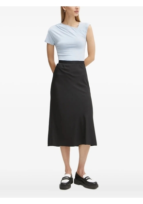 Karl Lagerfeld asymmetric-neckline T-shirt - Blue