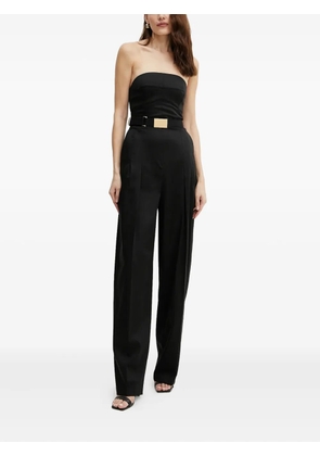 Elisabetta Franchi strapless belted jumpsuit - Black