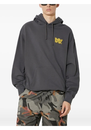 Wood Wood logo-print hoodie - Grey