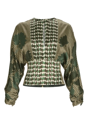 Silvia Tcherassi Lizzy printed blouse - Green
