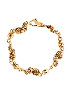 Emanuele Bicocchi rose and skull-motif bracelet - Gold