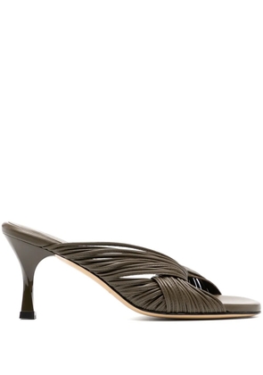 Christopher Esber 70mm Fender mules - Brown