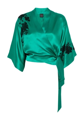 Carine Gilson lace-detailed shirt - Green