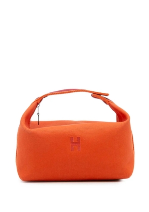 Hermès Pre-Owned 2021-2025 Large Toile Bride A Brac vanity bag - Orange