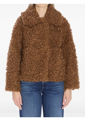 Jakke Traci shearling-effect jacket - Brown