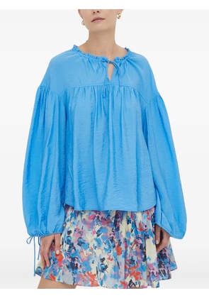 Day Birger Et Mikkelsen ruffled tie blouse - Blue