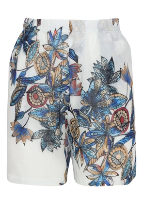 Amir Slama floral-print shorts - White