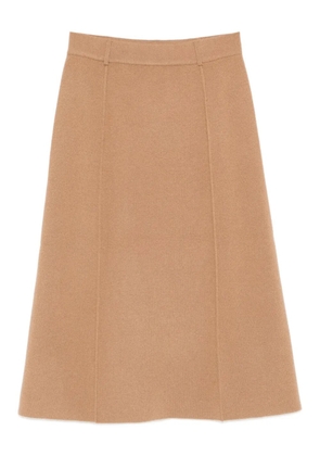 Lisa Yang Ruthie seam-detail midi skirt - Neutrals